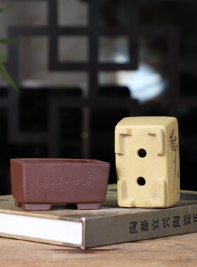 小马槽精品手工紫砂小花盆 原矿紫泥 作者苏兵