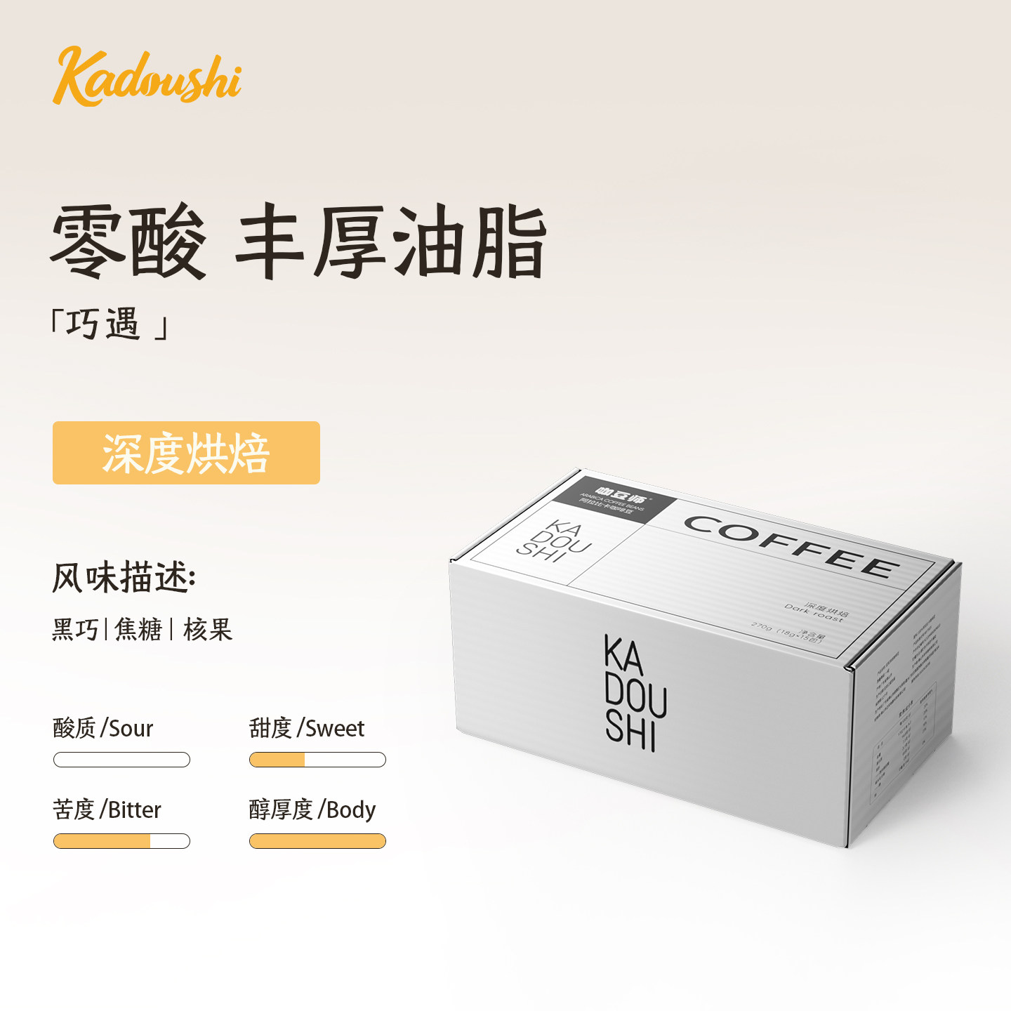 【特价】咖啡豆意式100%阿拉比卡深度烘焙意式咖啡机摩卡壶适用