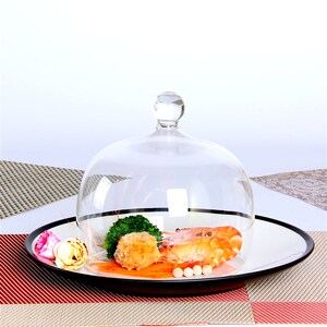 精制玻璃烟熏罩分子美食器酒店厨师用品意境凉菜创意南瓜罩餐具