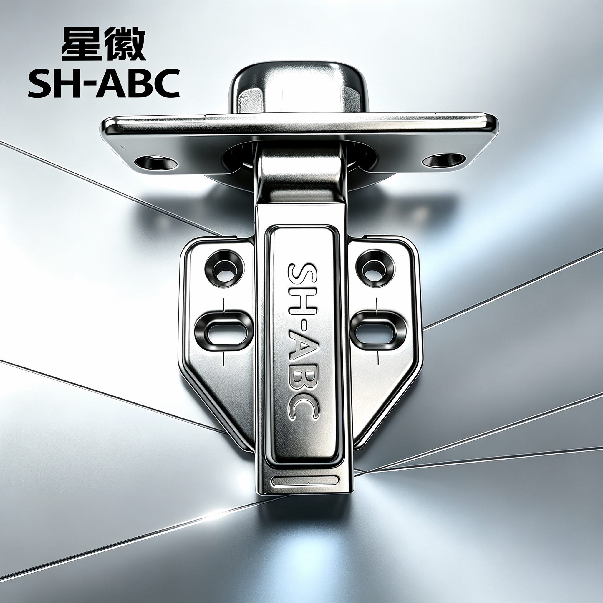 星徽（SH-ABC）40杯缓冲固装铰链 镀镍阻尼橱柜衣柜门合页液压杆