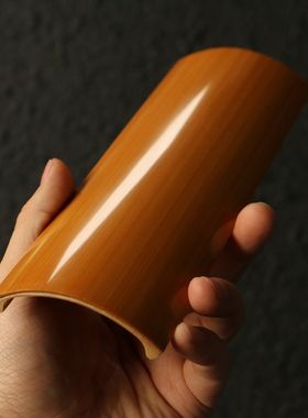精工纯手工制作天然十几年老玉竹茶则竹雕竹制醒茶荷竹茶具茶道具