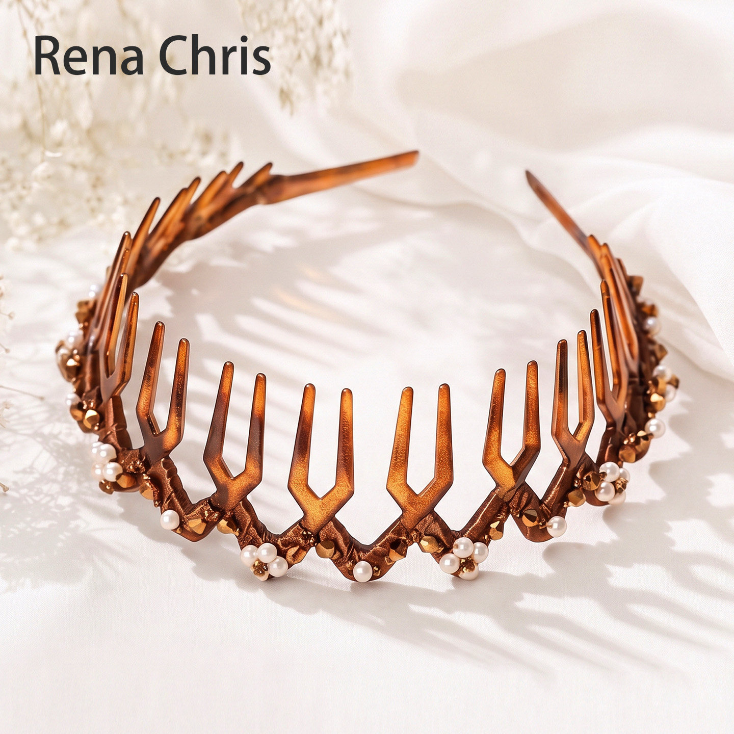 RenaChris零压迫珍珠发箍女百搭