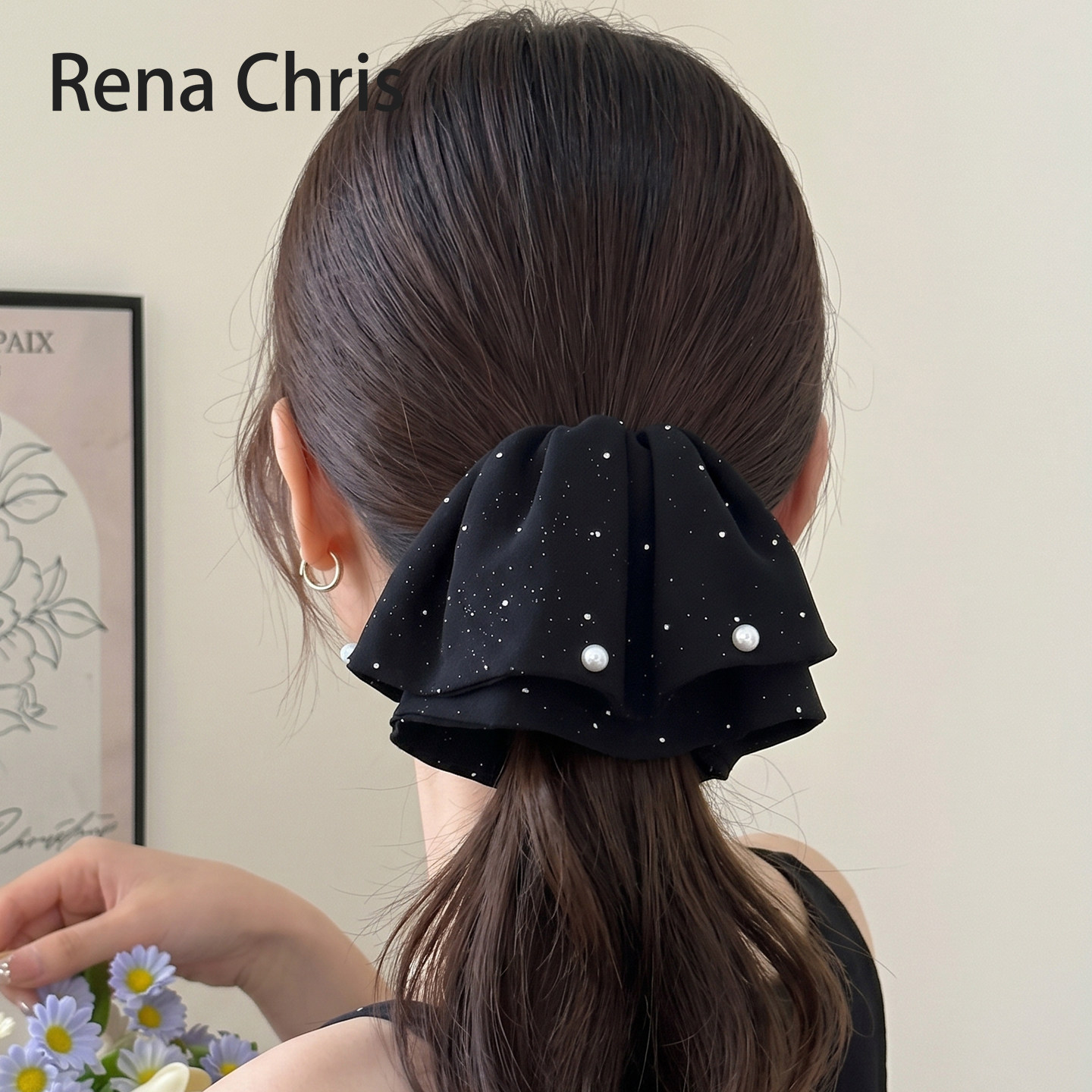 RenaChris蝴蝶结抓夹发夹鲨鱼夹