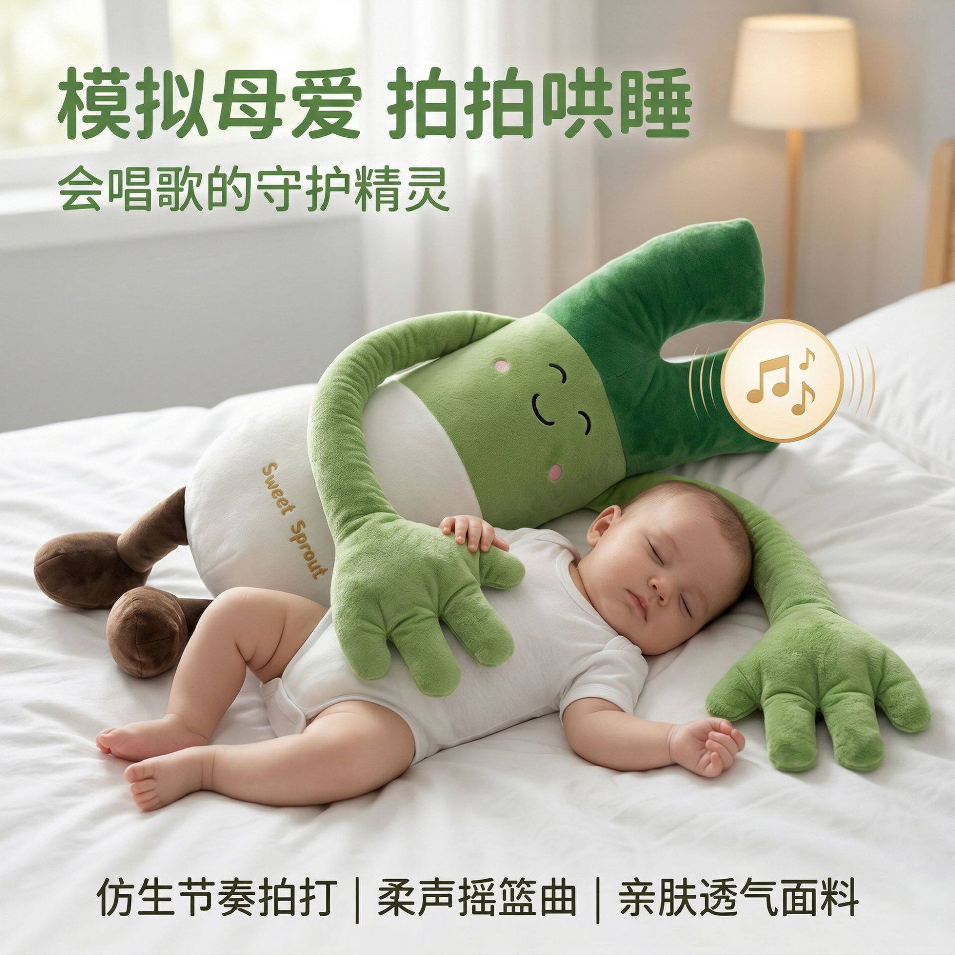 婴儿安抚手掌搂睡觉拍打哄娃神器宝宝防惊跳抱睡拍屁股安抚玩包邮