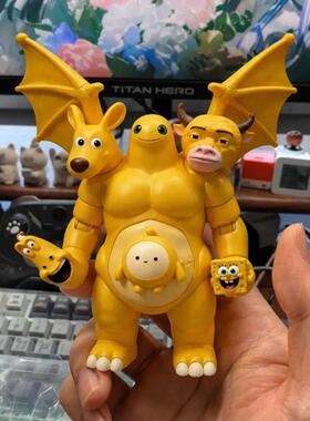 奶蛙蛙龙王六合一手办合
