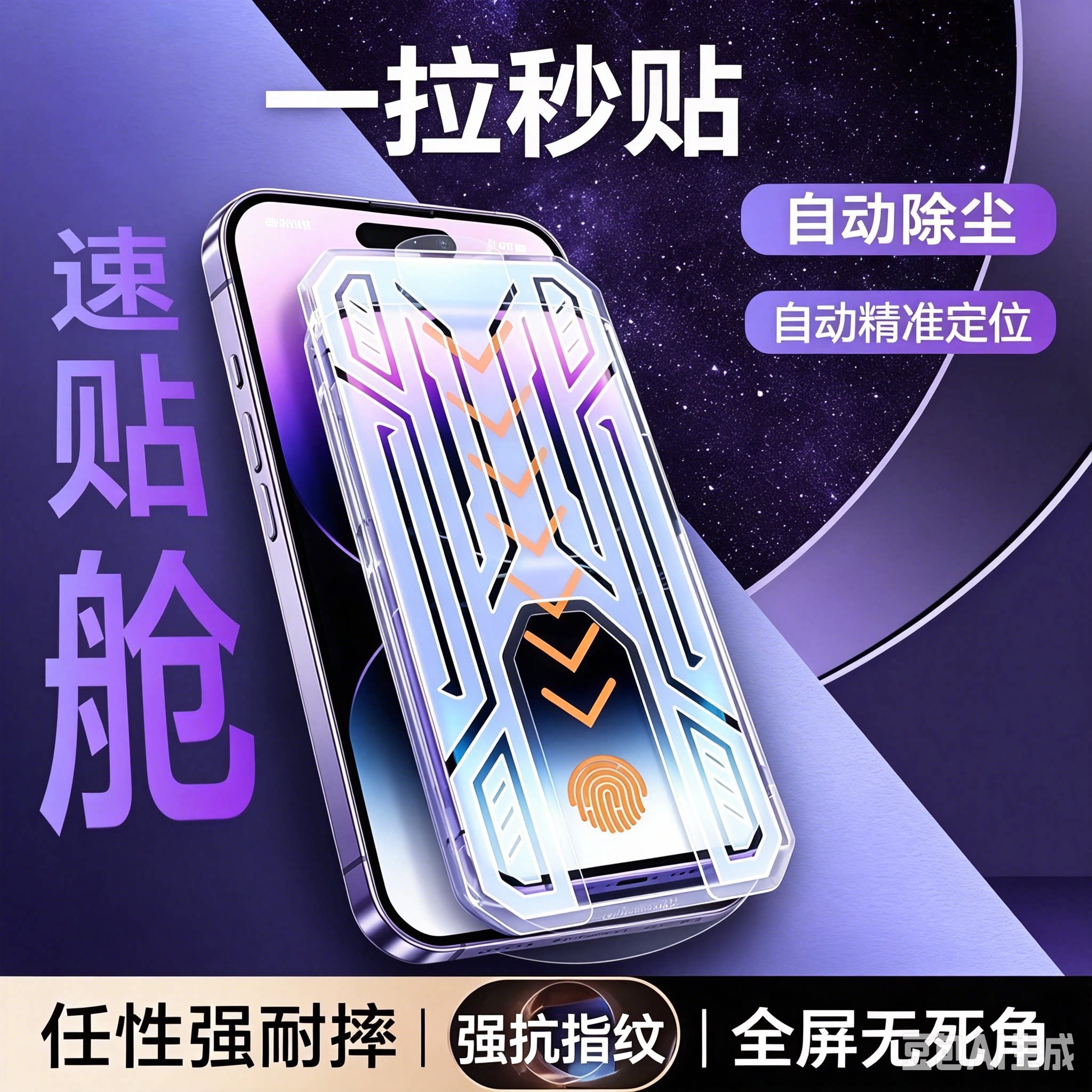 【下单立减50】苹果17钢化膜16/15/14/13/promax防窥12手机无尘舱全屏HQ6