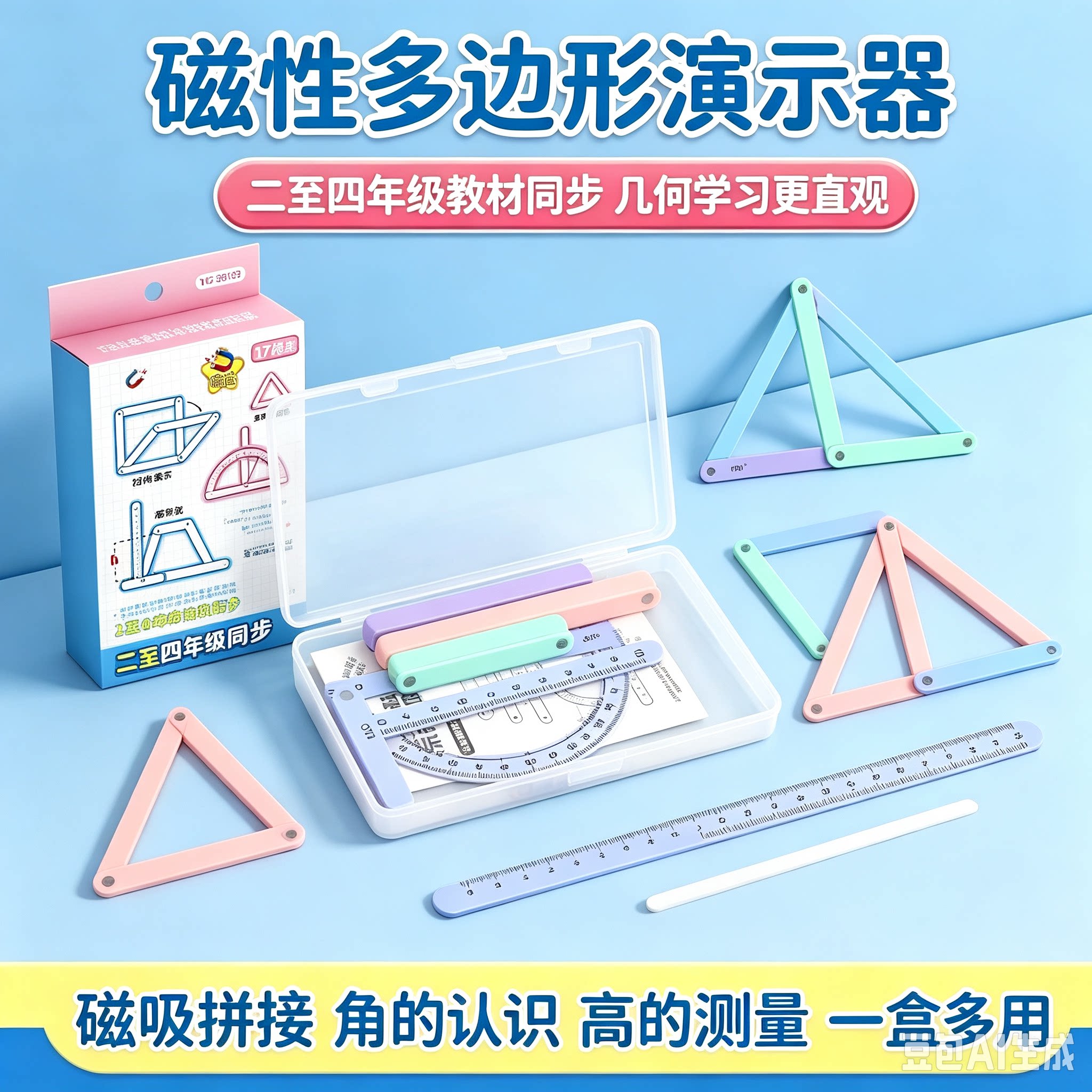 【教材同步】小学二至四年级几何图形四边形多边形活动角演示JT一