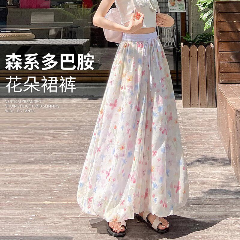 花苞裙裤女夏2025新款小