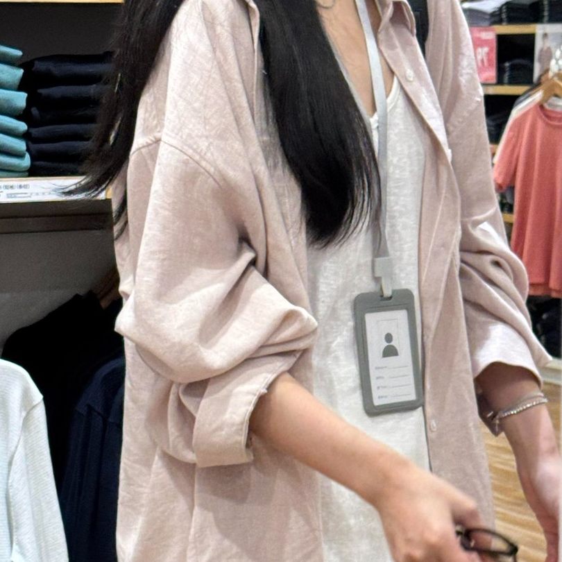 粉色衬衫女夏薄款2026新