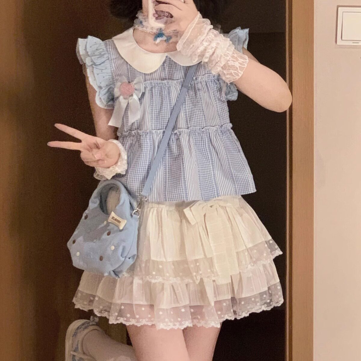 夏季新款两件套装日系小