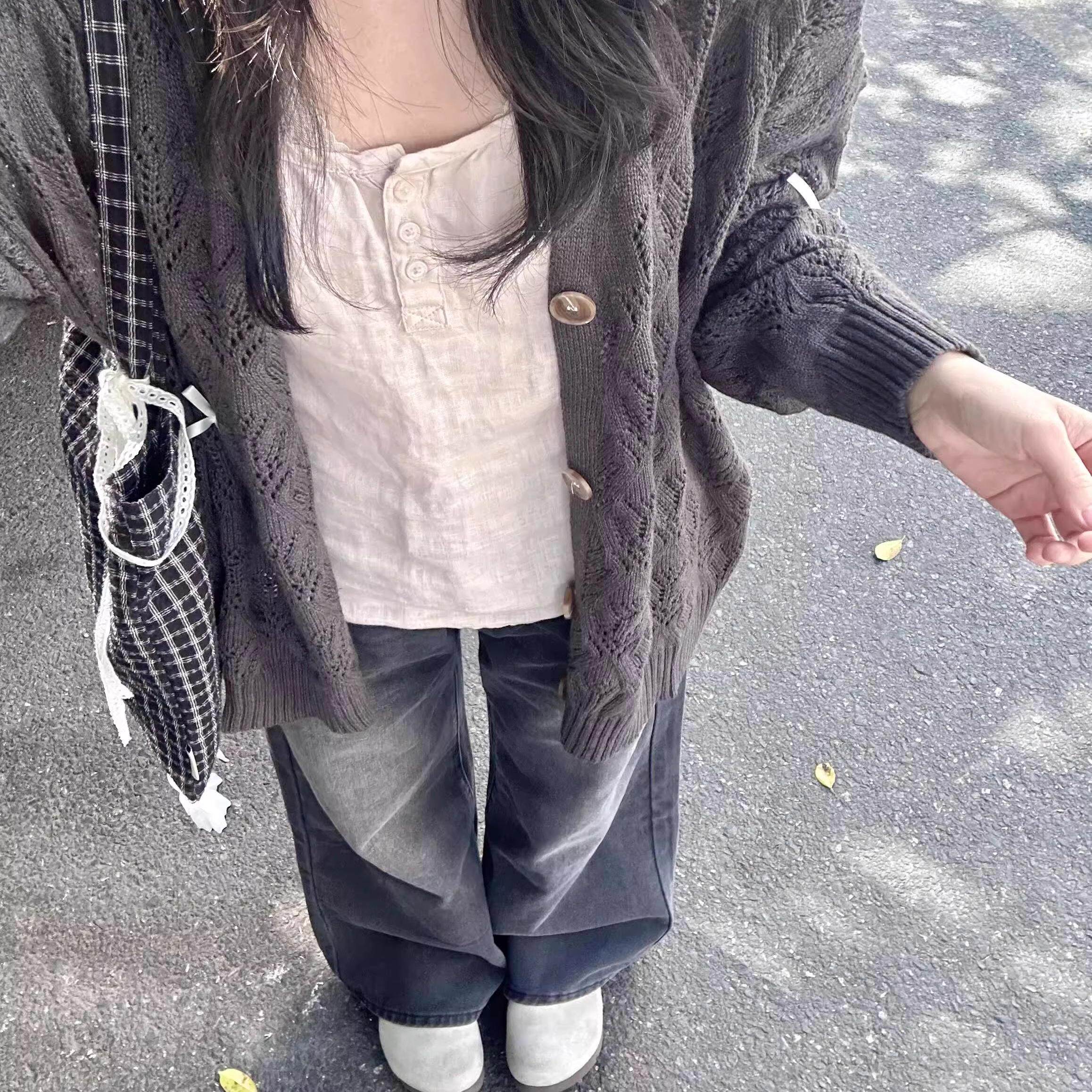 学院风镂空薄款蝴蝶结针