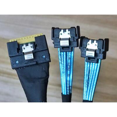 Slimline SAS SFF-8654 8I转一分二NVME MCIO 4i 转接数据线
