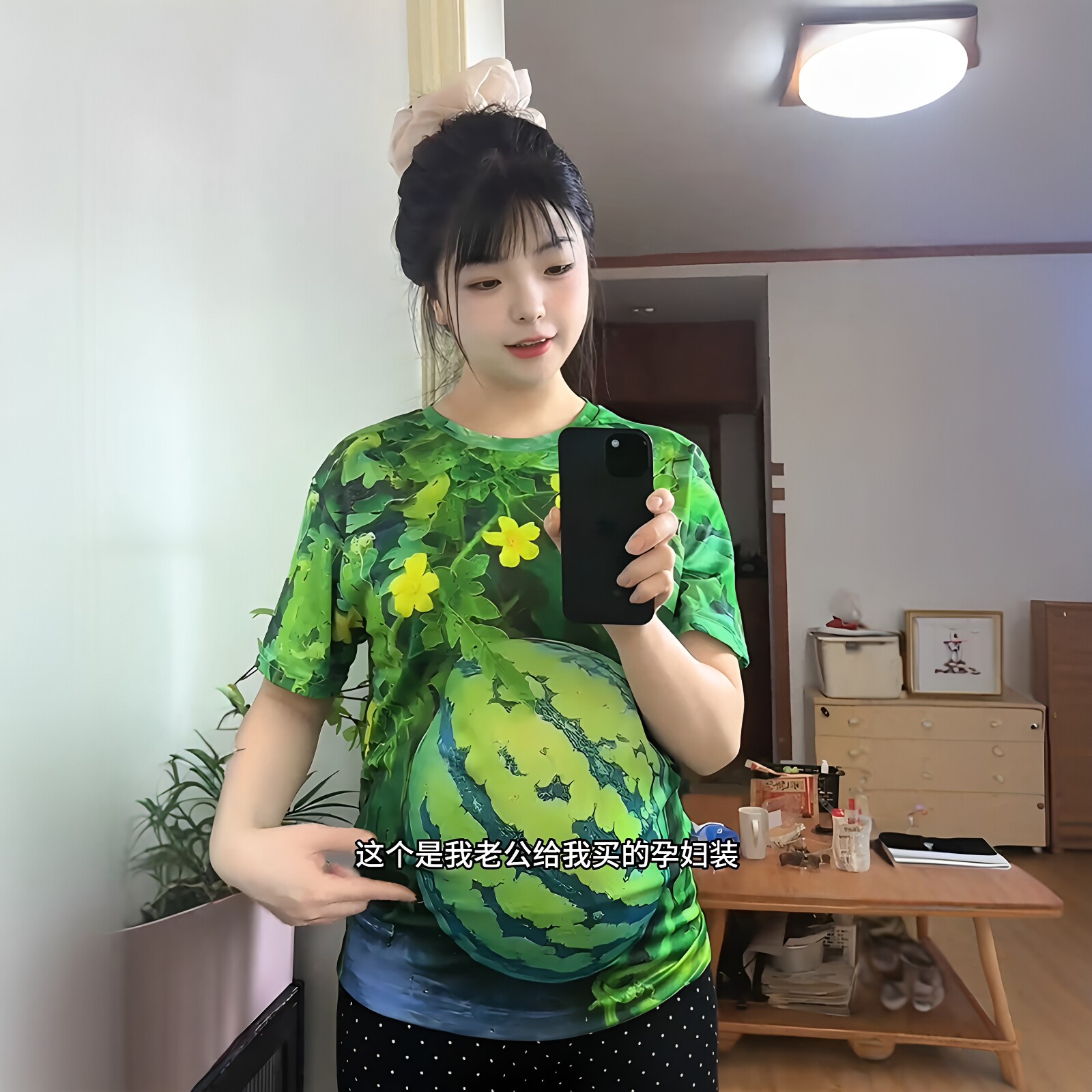 孕妇装大西瓜短袖3d立体