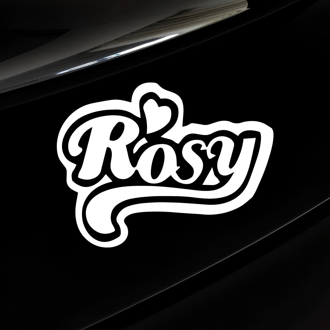 赵露思爱心Rosy车贴