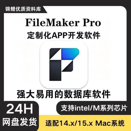 FileMaker Pro 21 数据库软件工具 定制化App开发神器 Win/Mac