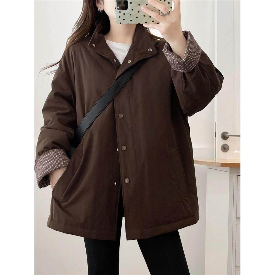 韩系轻薄加棉棉服2026秋