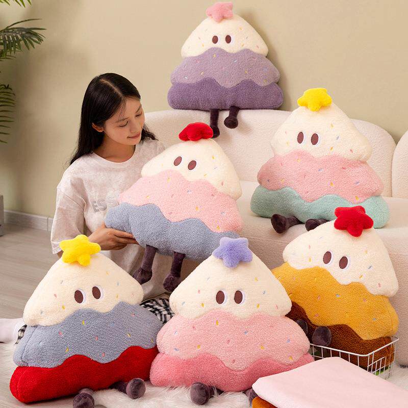 蛋糕树抱枕被子两用靠枕办公室午睡枕头空调毯子二合一车载靠背垫