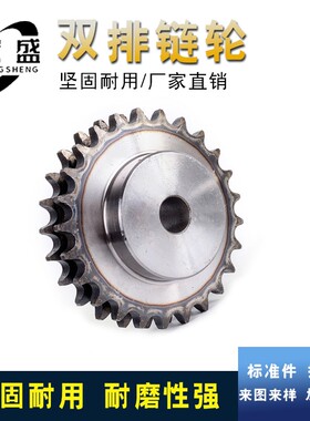双排链轮 6分19齿双排 12A/19齿双排链轮 可配双排链条 带台阶