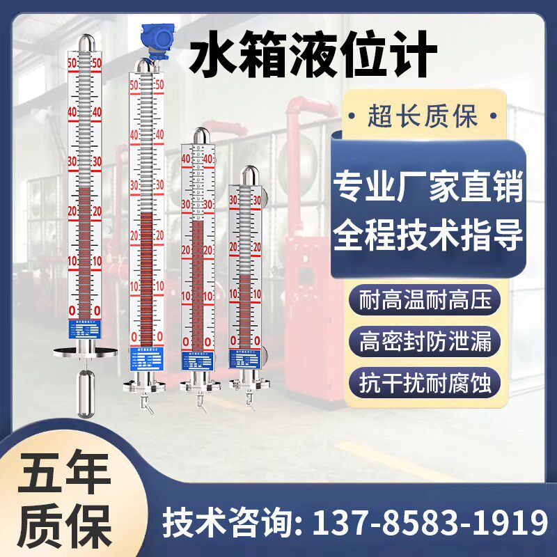 水箱液位计电子带远传液位计浮球磁耦合磁翻板液位计浮子磁性开关