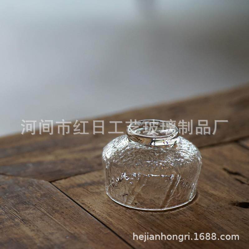 国内良品精制锤纹茶杯耐热玻璃茶碗式小杯茶杯