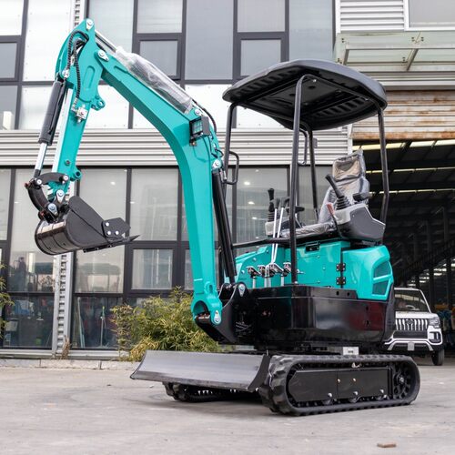 出口法国多功能小型挖掘机农用挖土抓木机HT18微型履带挖掘机