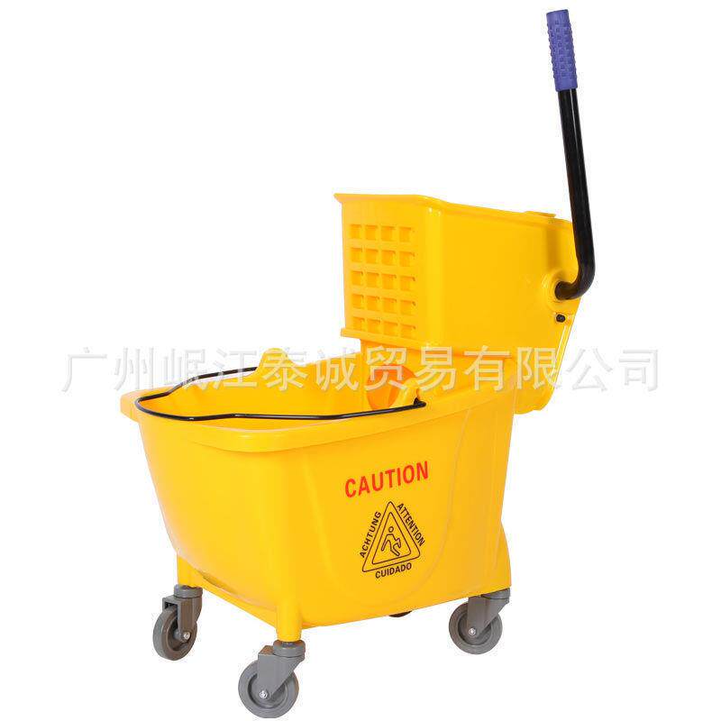 超宝36L单桶榨水车拖把挤水桶榨水机家用酒店清洁洗拖把桶