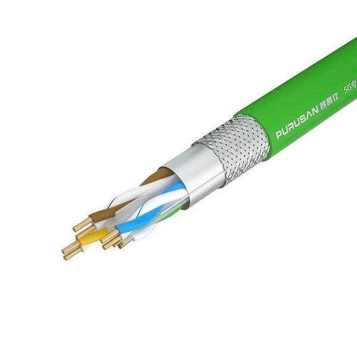 普鲁仕超六类千兆网线双屏蔽无氧铜CAT6a家用POP供电工程5G网线