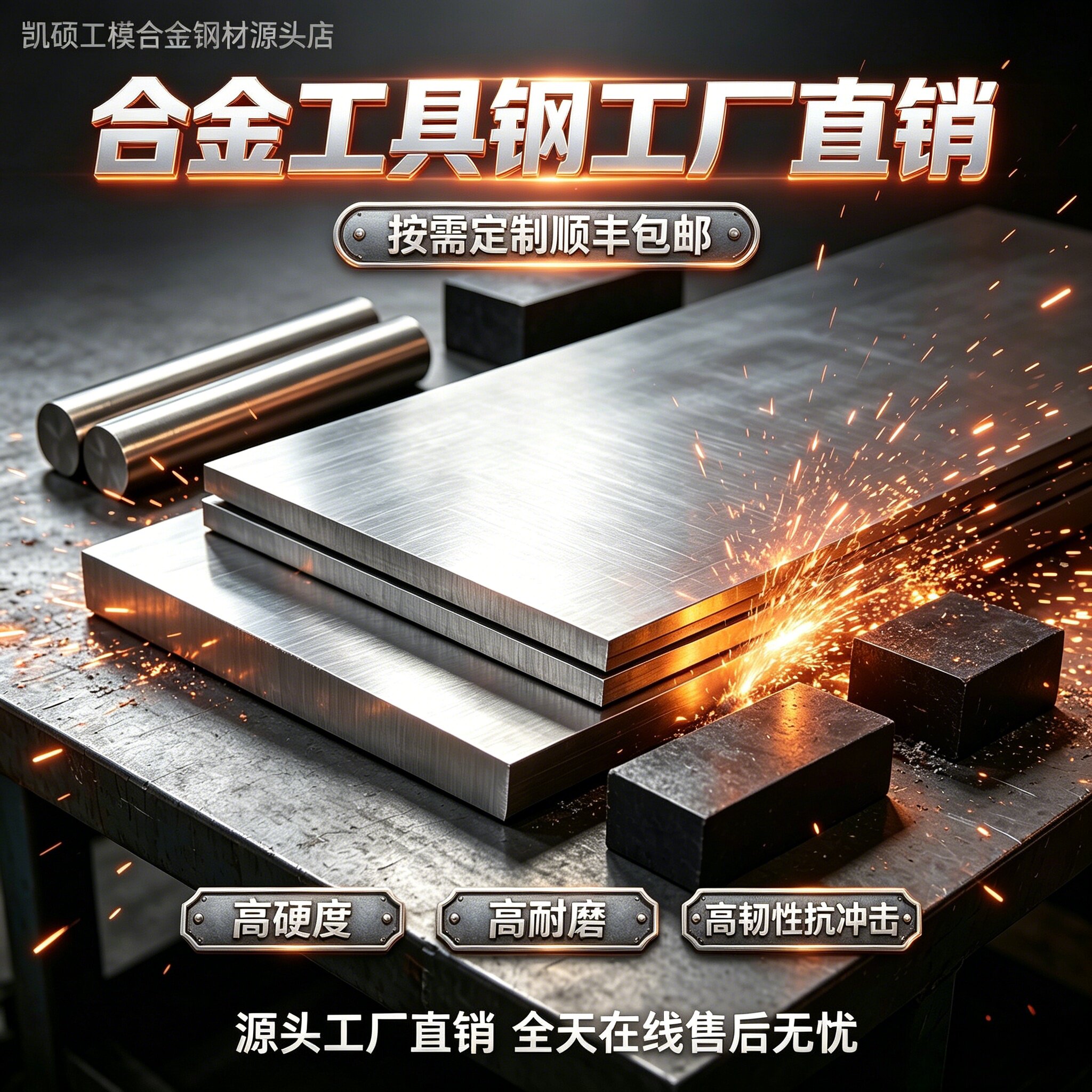 Cr4W2MoV M35 CrWMn 合金模具钢 低变形 冷冲压模具钢 圆钢 光板