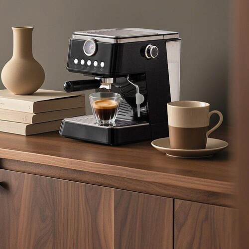 coffee machine家用意式半自动咖啡机温萃取小型浓缩打奶泡一体