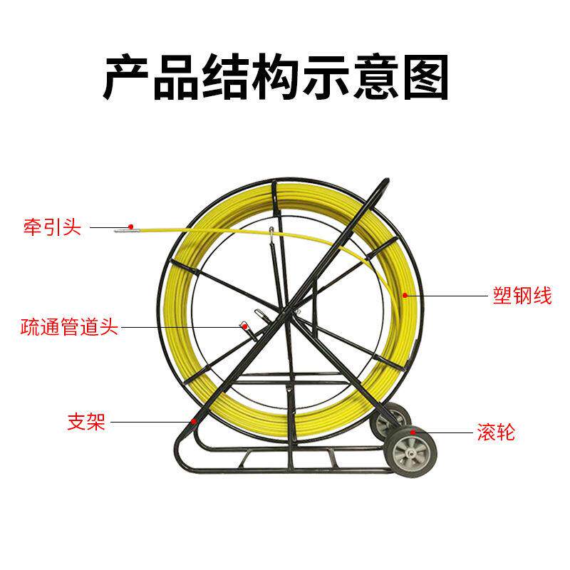 室外电工玻璃钢穿线器引线神器穿管穿光缆管道疏通网线引线穿孔器