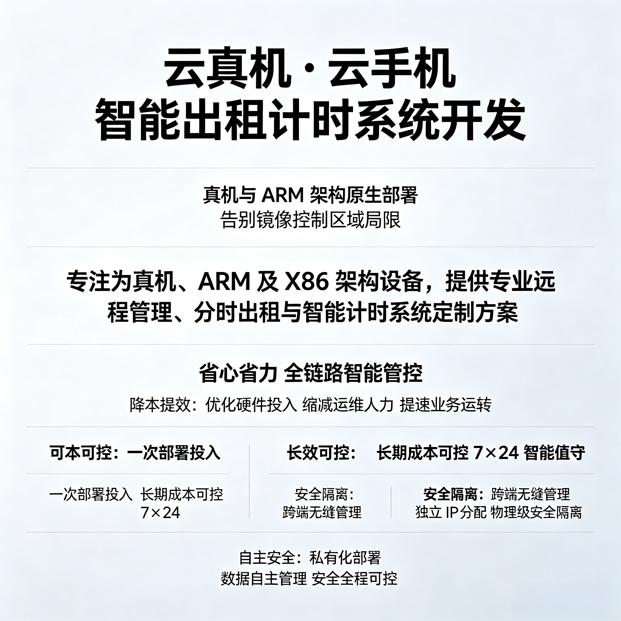 云真机云手机出租系统开发ARM