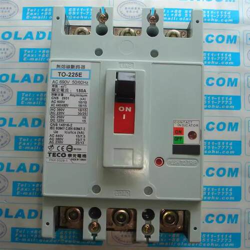 东元TO-225E 3P 150A TECO无熔丝断路器TO-50EC/TO-100EC/TO-400E