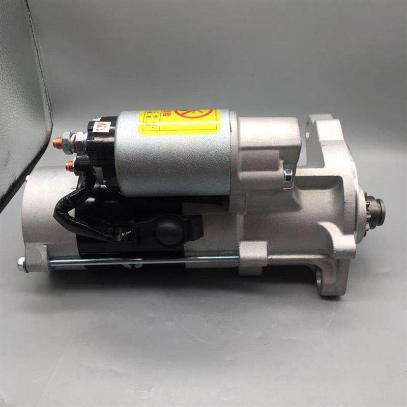 挖掘机斗山大宇DH55启动马达五十铃4JB1发动机启动马达12V11齿