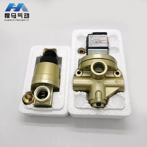 二位三通换向阀气动离合器配件砖机电磁阀K23JD-8W导气动头XJ-15W