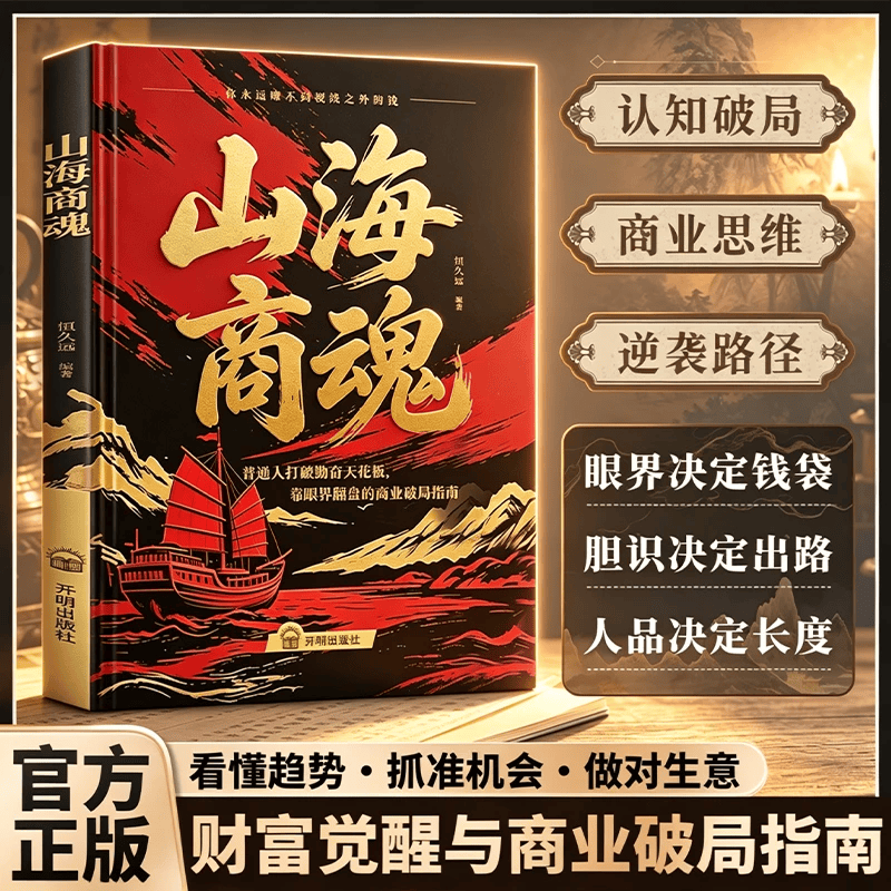 【抖音同款-官方正版】山海商魂 普通人打破勤奋天花板拓宽眼界的底层商业破局翻盘指南