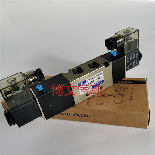 电控换向阀4K330C-10电磁阀AC220V DC24V三位五通