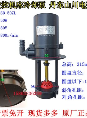 数控机床丹东山川电泵YSB-50ZL水泵三相冷却油泵上吸水斜床身150W
