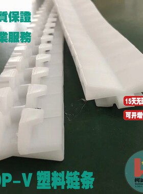 2040P塑料链条80P链条25.4mm节距V型V形链条RT300链50mm宽链板