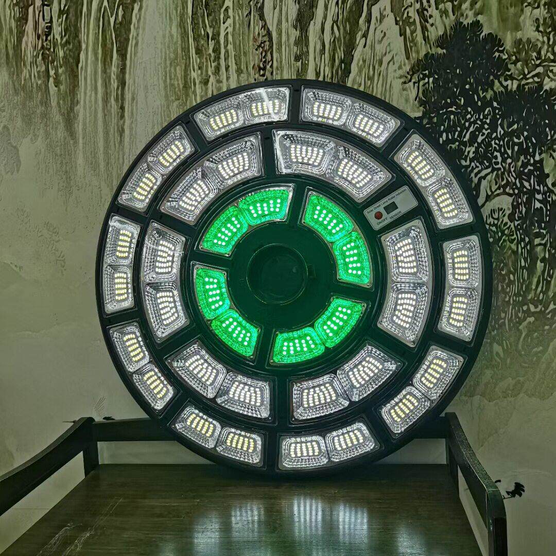 太阳能户外灯庭院灯路灯小区超亮大功率新款杆景观照明飞碟圆灯