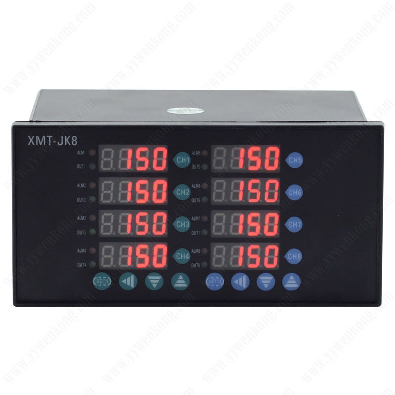 多路温控仪表xmt-jk808G/JK818 485通讯8路输出pid智能温度控制器