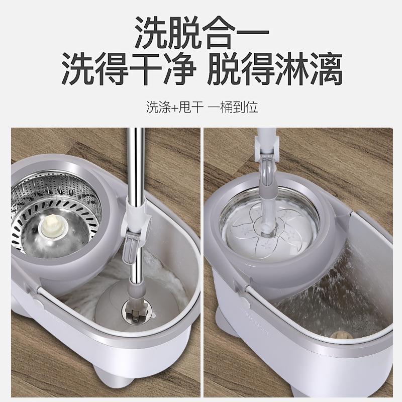 旋转拖把好神拖脚踏不锈钢四驱动拖把桶手压旋转地拖