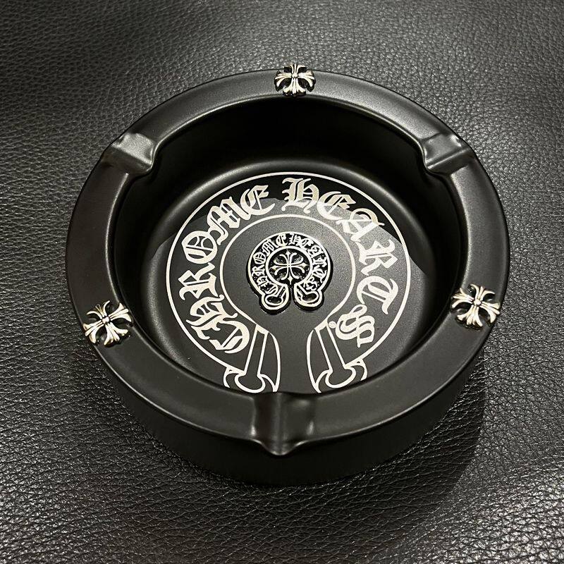 复古高端雪茄灰缸十字架不锈钢个装饰烟灰缸