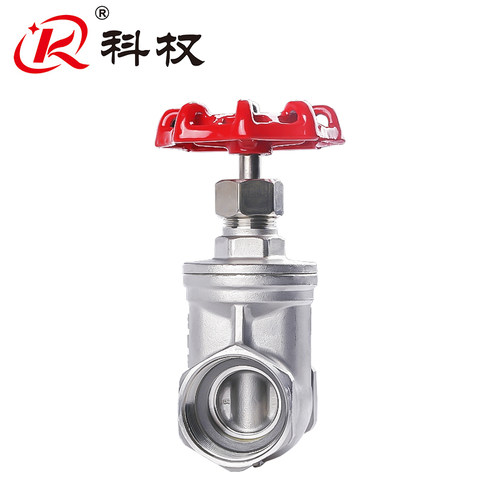科权304不锈钢闸阀Z15W-16P丝扣闸阀 水暖配件内丝阀门1寸6分dn50