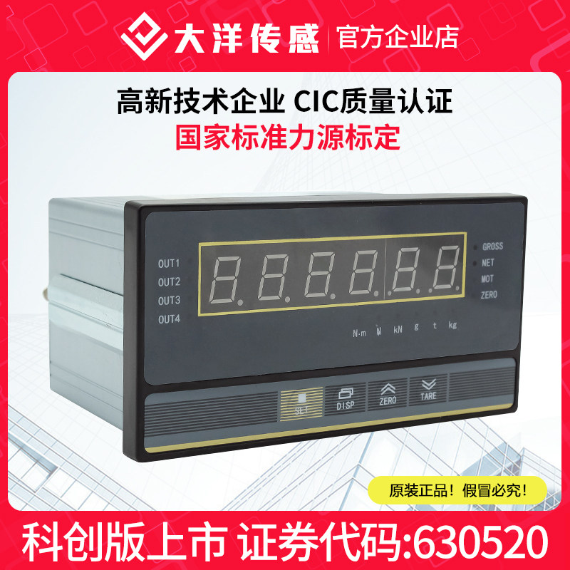 大洋称重传感器配套仪表 DYHB称重显示控制仪 高精度超高采集速度