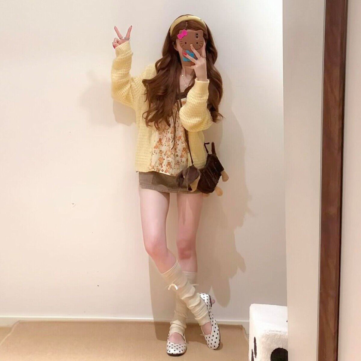 韩系气质吊带碎花连衣裙子女2026年新款春季超火减龄OOTD穿搭套装