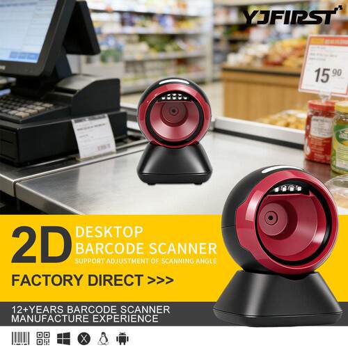Desktop Barcode Scanner QR Reader for POS System