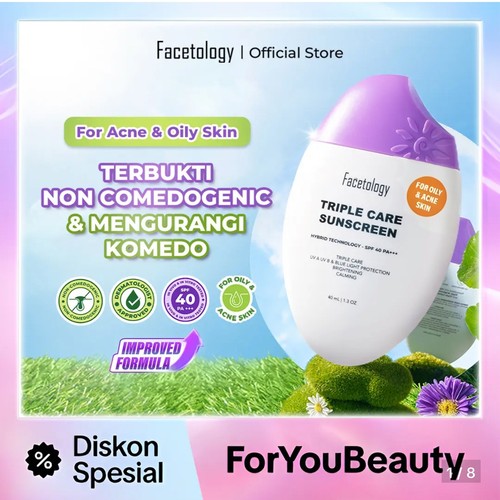 跨境热销Facetology  Sunscree鹅蛋防晒乳舒缓控油清爽水润印尼