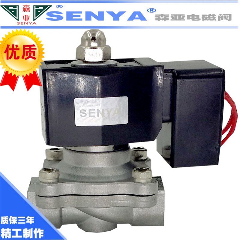 304不锈钢电磁阀 水阀 2W160-15 6分1寸 节能通电不发热 220V包邮