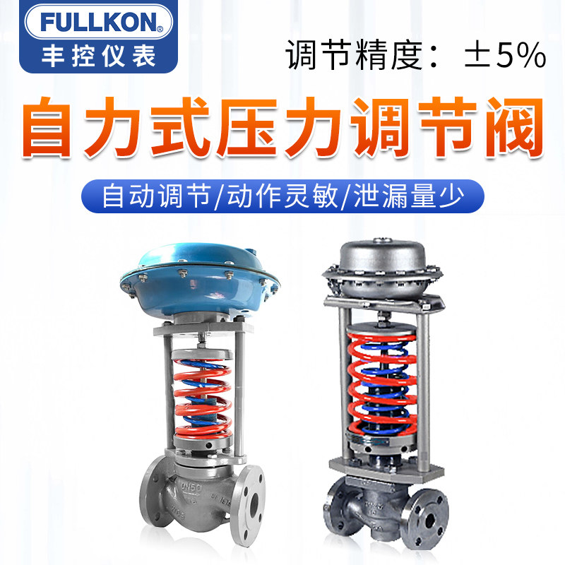 丰控自力式压力调节阀自动调压泄压稳压阀高压高温气体蒸汽不锈钢