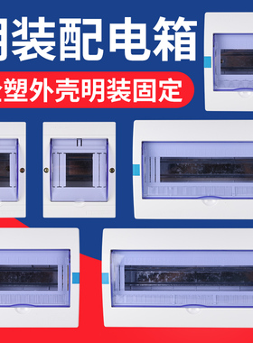 小型家用塑料配电箱明装防水强电箱暗装工厂用电盒空气开关回路箱